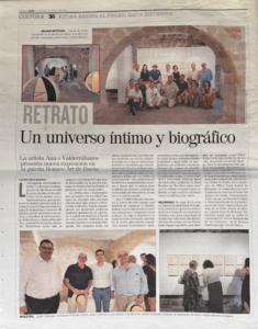 Nota de Prensa Ana Valderrábanos Galería Renace Arte Baeza
