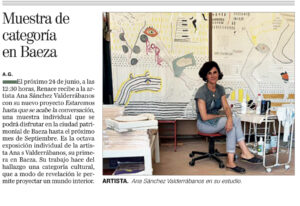 Nota de Prensa Ana Valderrábanos Estudio de Arte Contemporánea Textil España