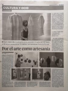Nota de Prensa Málaga Hoy Exposición de Arte Contemporánea Borderline Ana Valderrábanos